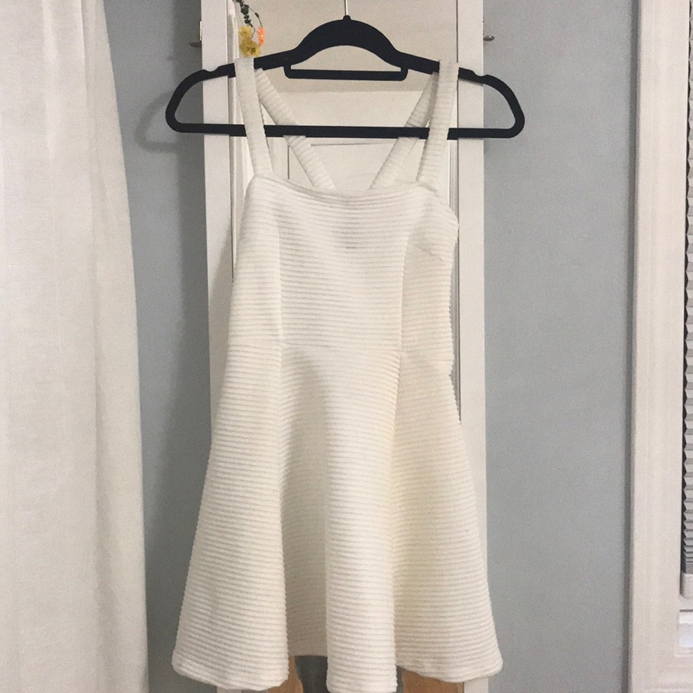 Adorable white skater skirt dress